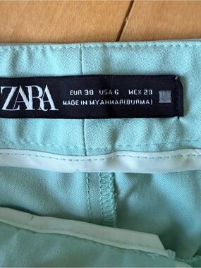 Zara women’s teal trousers